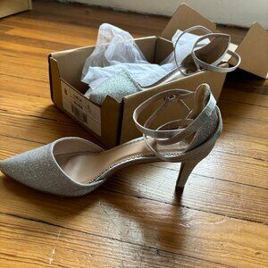 Luella Glitter Ankle Strap Pump